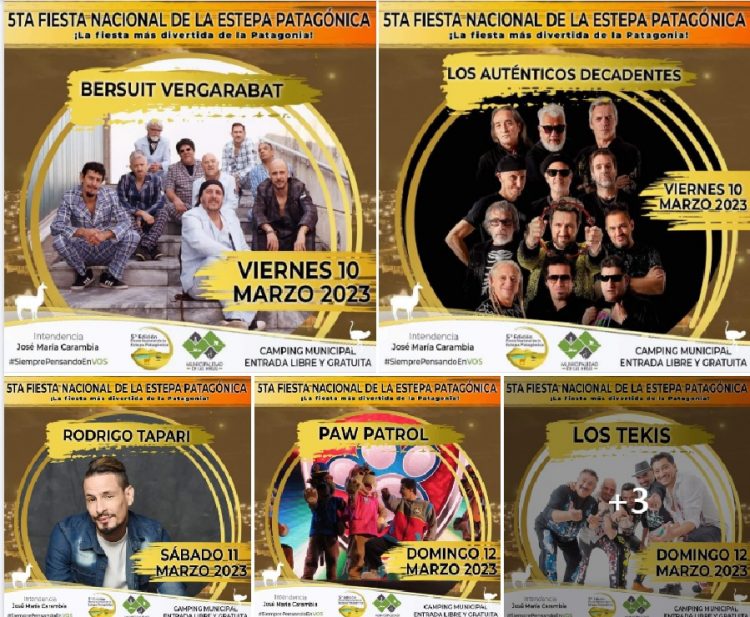 Ta Fiesta Nacional De La Estepa Patag Nica Y Artistas Confirmados