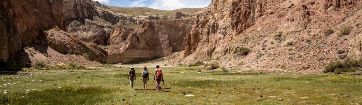 1er salida de senderismo por el Cañadón Caracoles