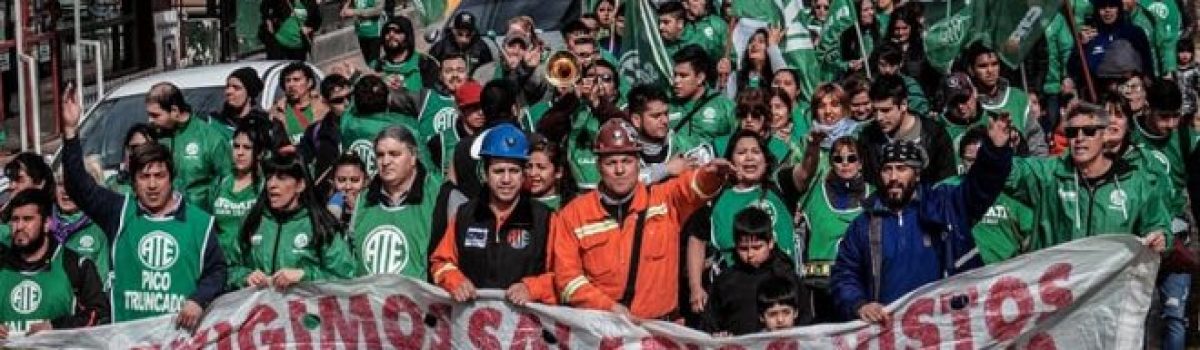 ATE SC calle rio gallegos Marcha400