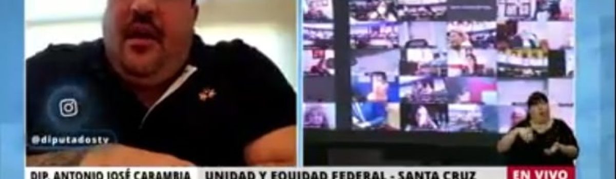 Antonio Carambia diputado virtual