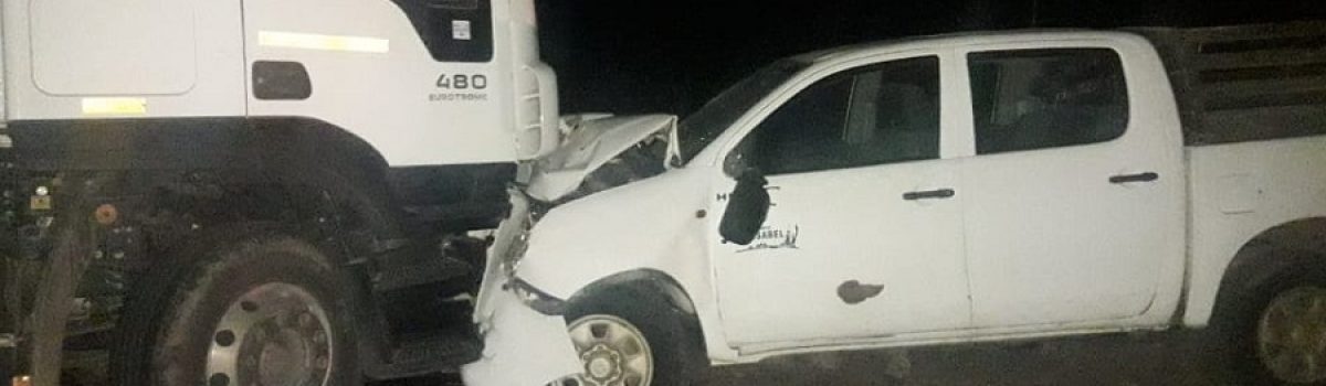 CHOQUE camion y camioneta jcm La isa