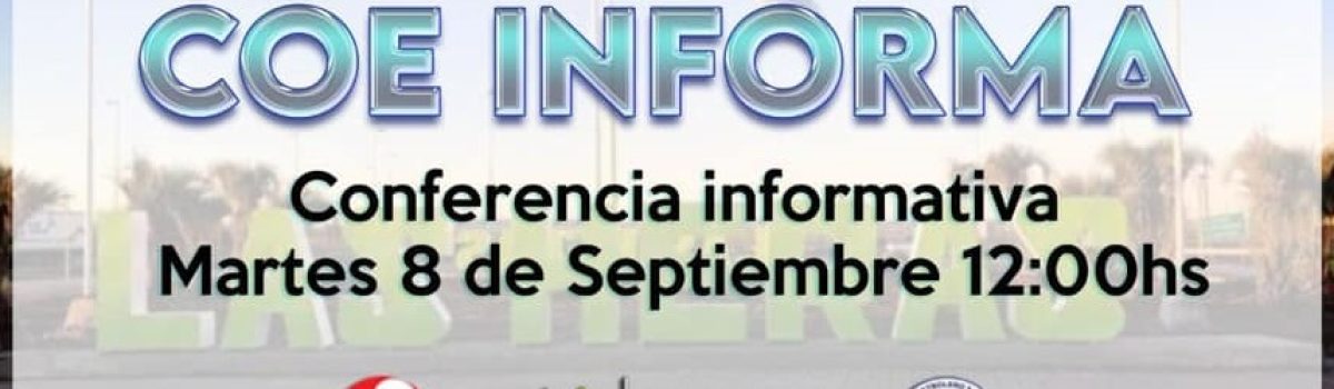 COE informa salud covid corona sept 2020