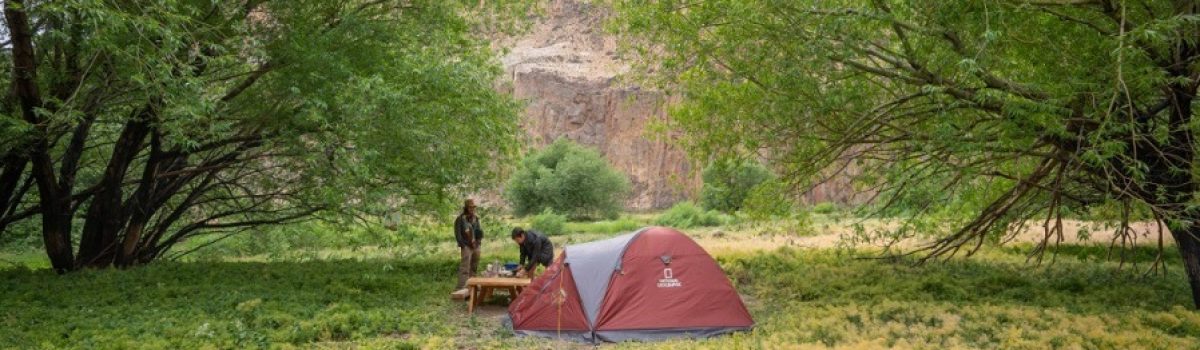 Camping del rio Portal cañadón Pinturas Horacio Barbieri