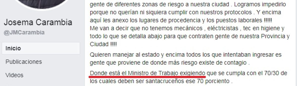 Carambia Vs Camino mineras 70 30