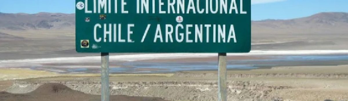 Cartel Argent chile limites paso frontelo