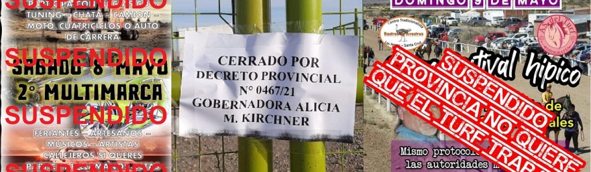 Carteles suspendido x decreto Ali K