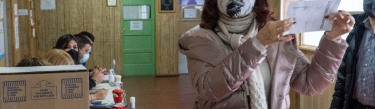Cristina fernandez de kirchner votando