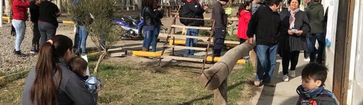 Entrega semillas camping gente