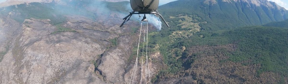 Helicoptero EA Incendios chubut