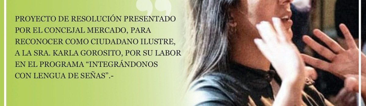 Karla gorocito lengu señas