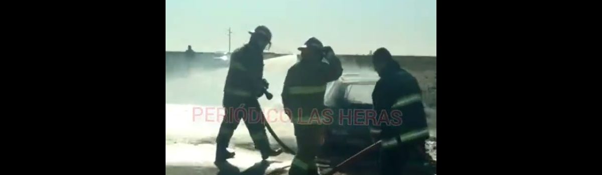 Las-Heras-Incendió-en-la-ruta-43-de-un-automóvil-Audi-A3