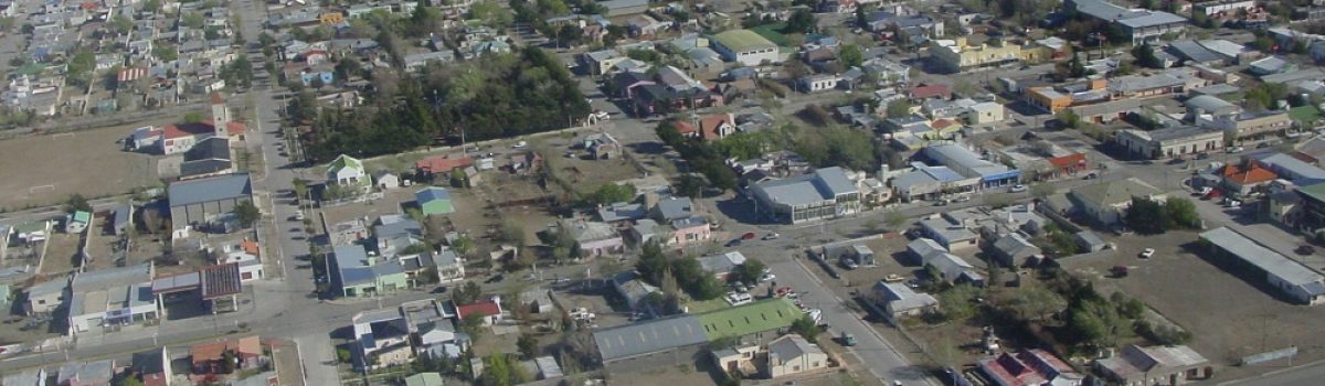 Las Heras desde el aire