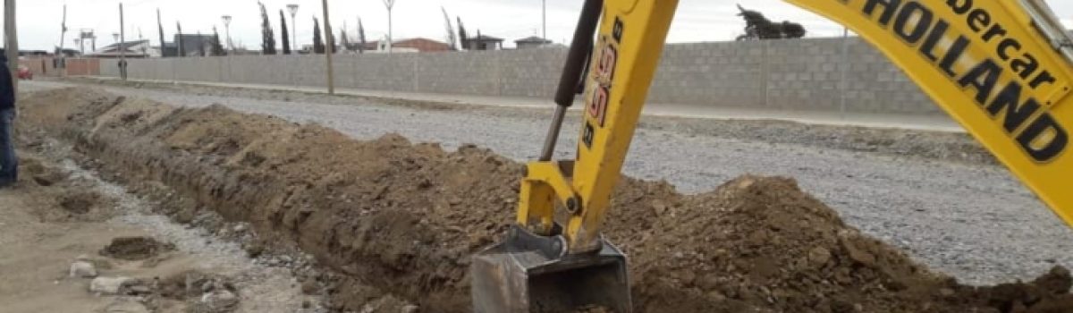 Maquina obra agua calafate LH