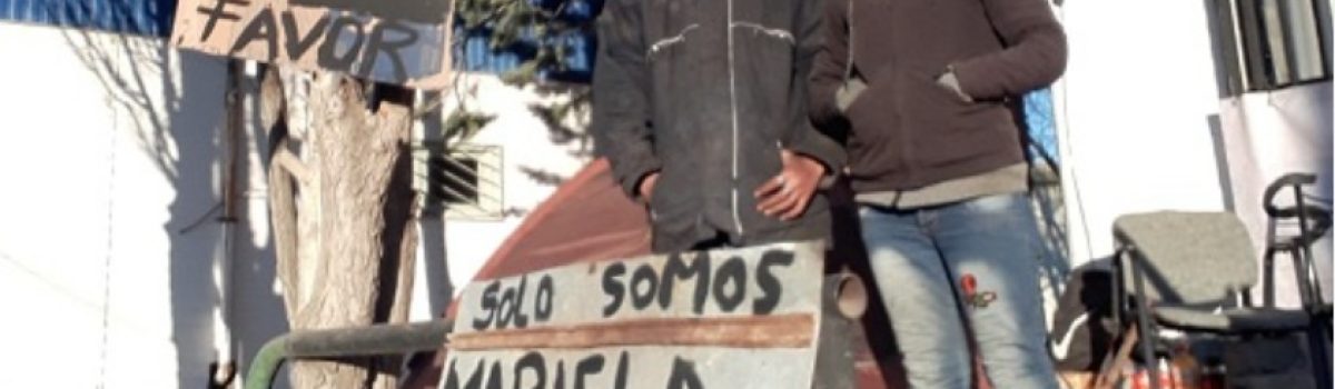 Mariela e hijo trabajo desocupada