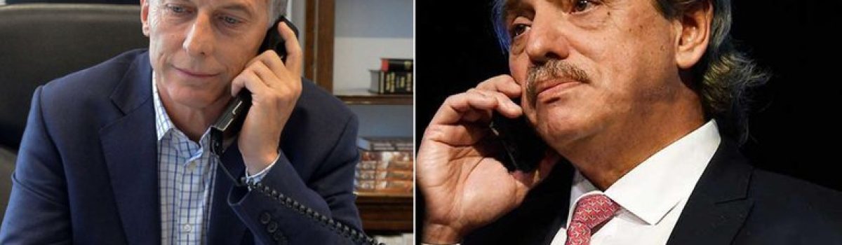 Mauricio Macri Alberto Fernandez telefon