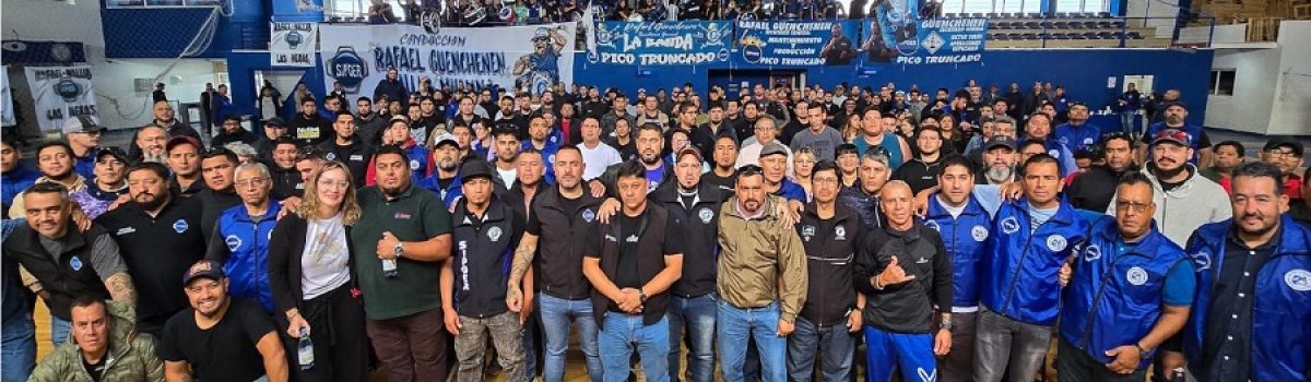 Nallib con delegados petroleros