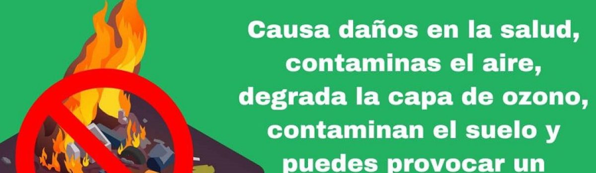 No quemar basura
