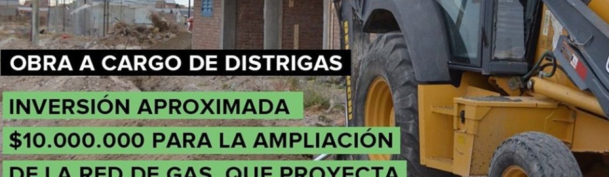 Placa Obra Malvinas Gas muni maqu
