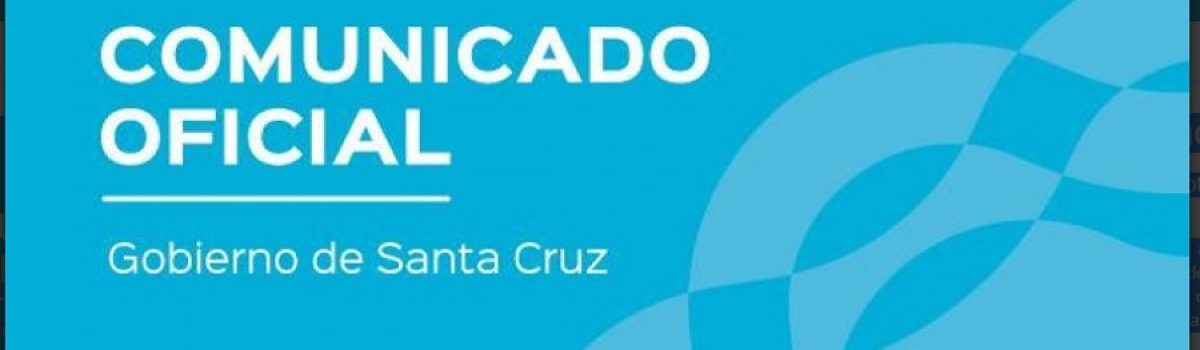 Placa comunicado oficial Gob provincial