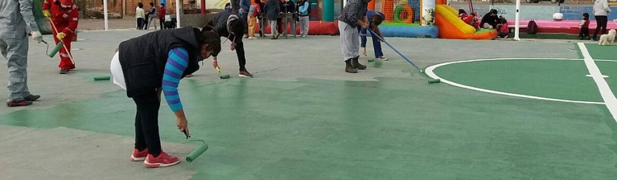 Plaza Malvinas trabajos