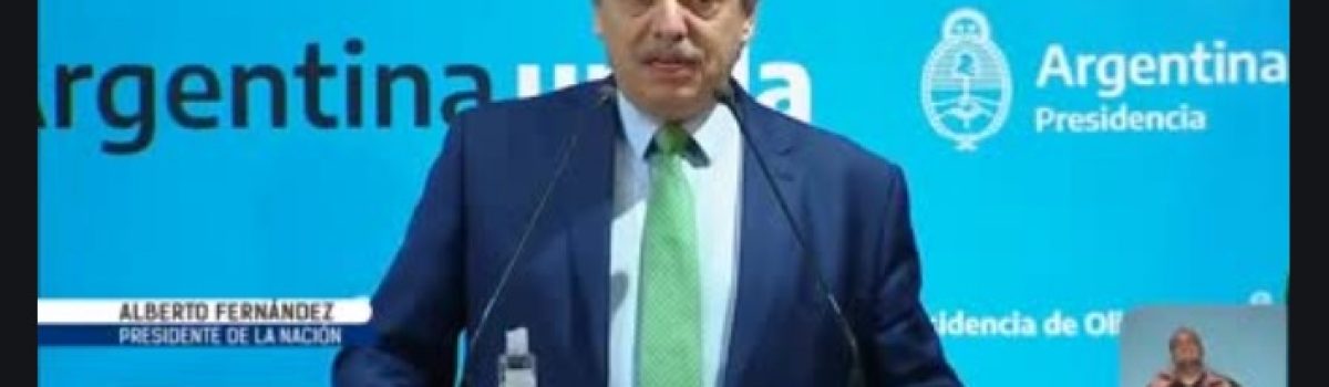 Presidemte Fernandez Covid 19