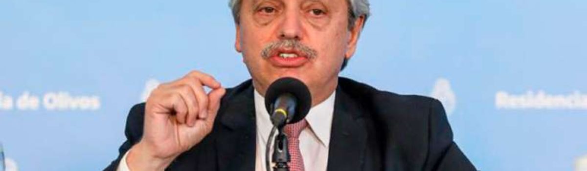 Presidente Fernandez covid 19