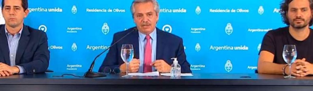 Presidente fernadez covid 19 cuarenten