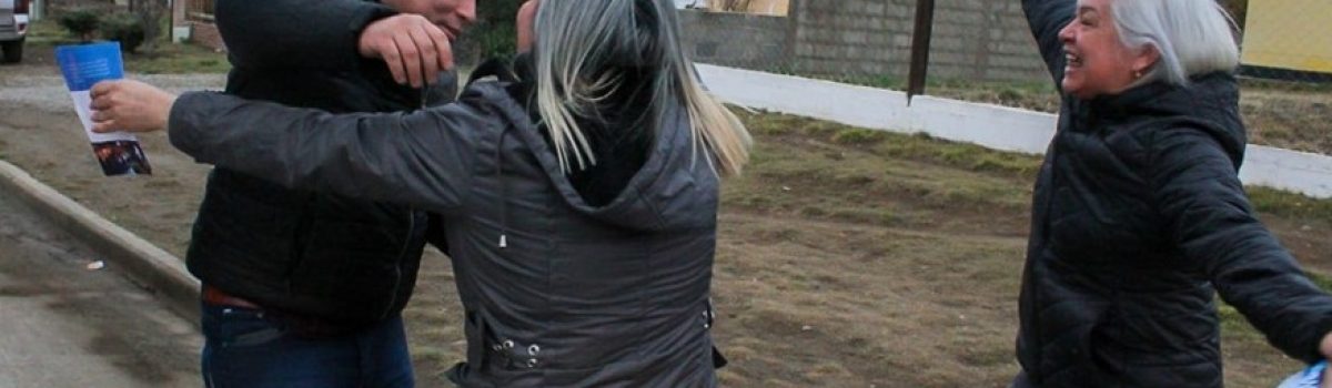 Vidal con vecinas Calafate