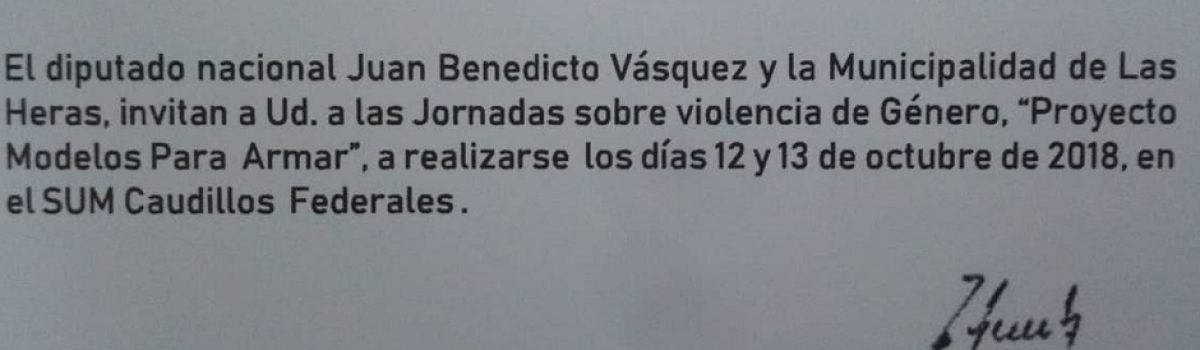 Violencia genero Dip Vasuqez y carambi invitan