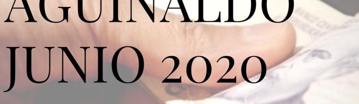 aguinaldo junio 2020 muni