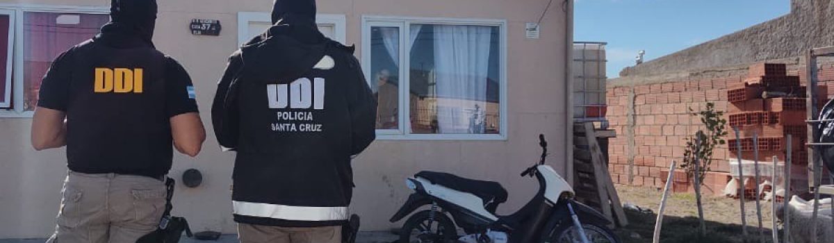 allaanmiento por moto en barrio kirchner