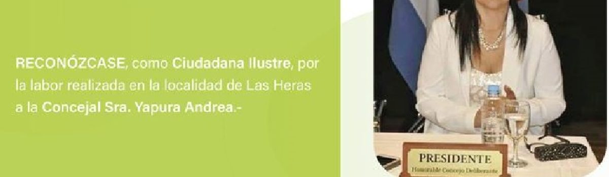 andrea yapura reconocimiento