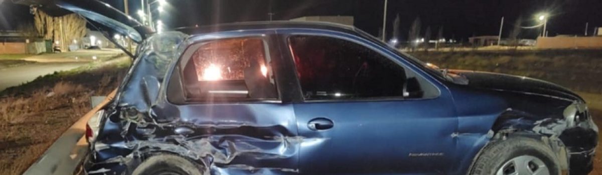 auto chocado 20 años conductora