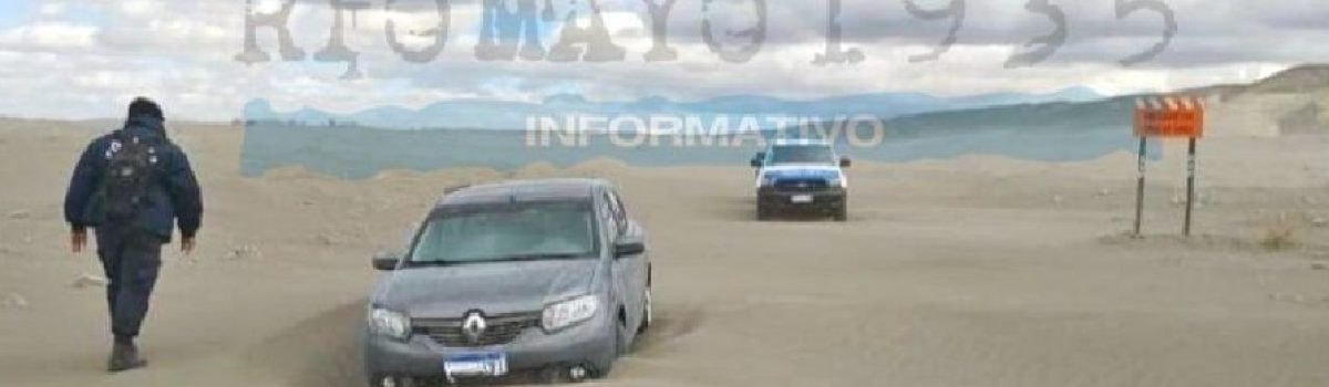 auto policia en sarmiento desaparecida