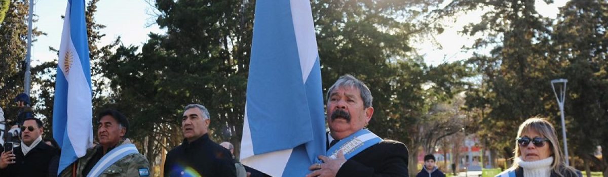 bandera acto san martin 2024