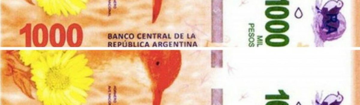 billete de mil pesos