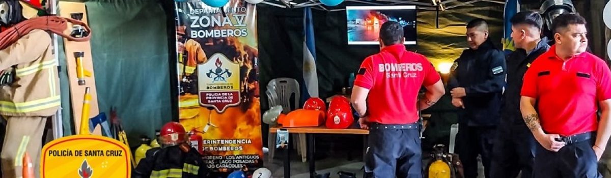 bomberos en 1er paseo seguri