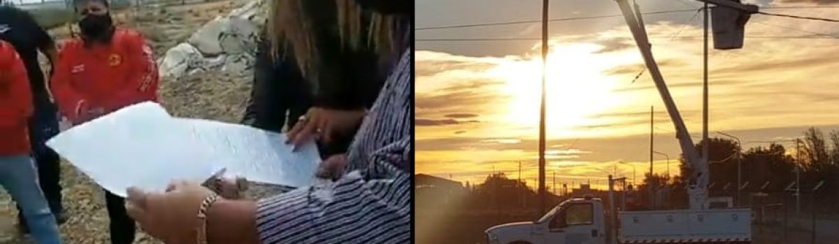 bomberos voluntarios terreno y luz