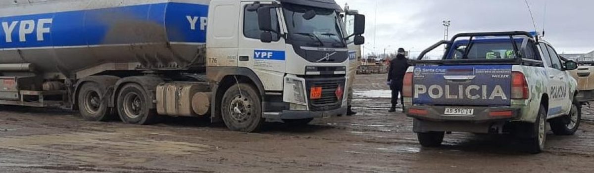 camion YPF incautado covid19 policia