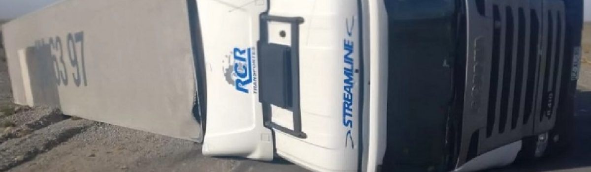 camion volcado ruta 40