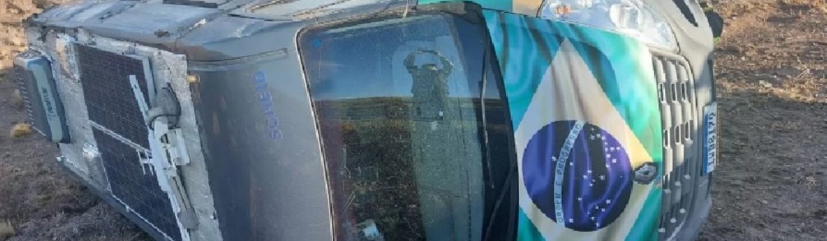 camioneta volcada brasileros