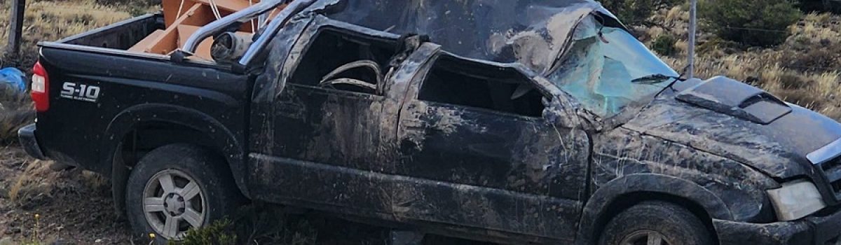 camioneta volcada kaike