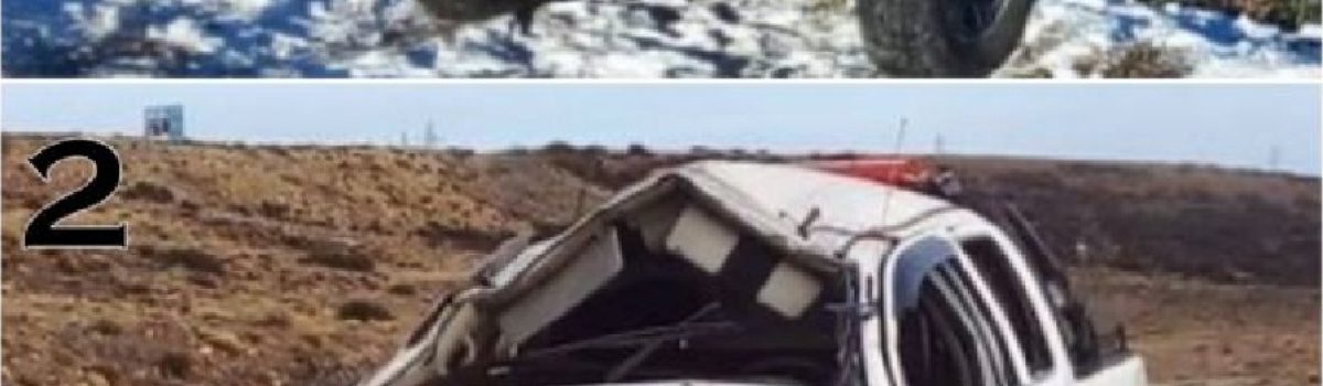 camionetas volcadas de vialidad