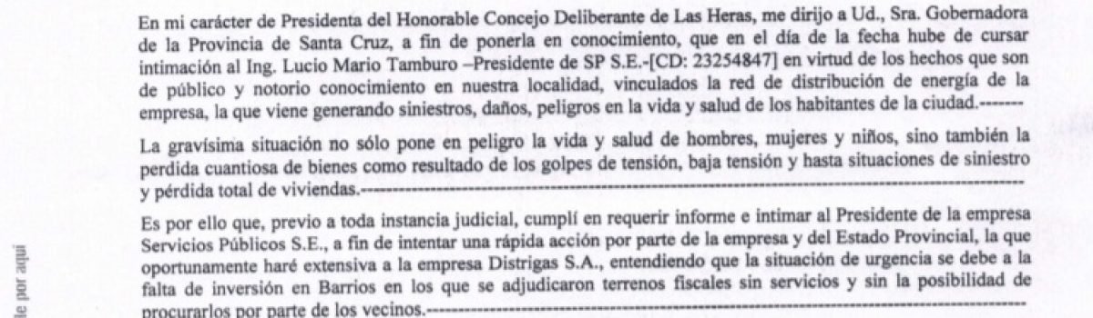 carta documento yapura a alicia k