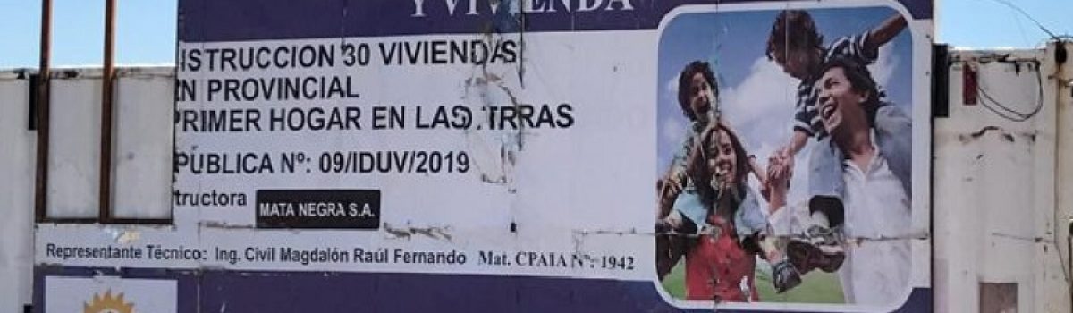 cartel 30 viviendas provincia sin