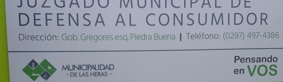 cartel placa defensa al consumidor