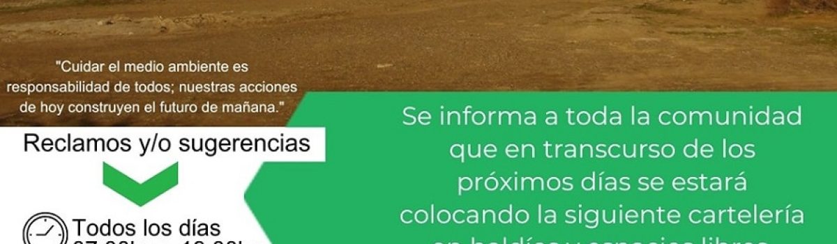 carteleria espacio verdes baldios 2024
