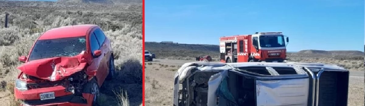 choque y vuelco en cañadon choque y vuelco en cañadon