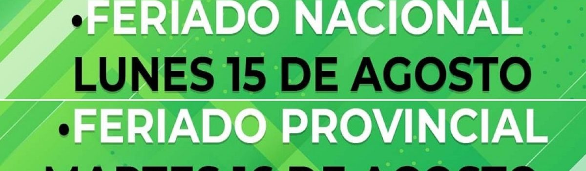 comunicado feria agosto 2022