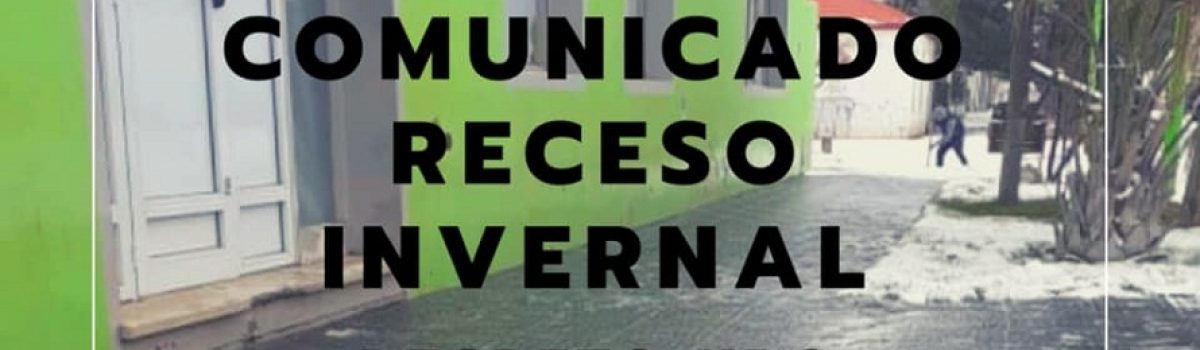 comunicado receso invernal 2020